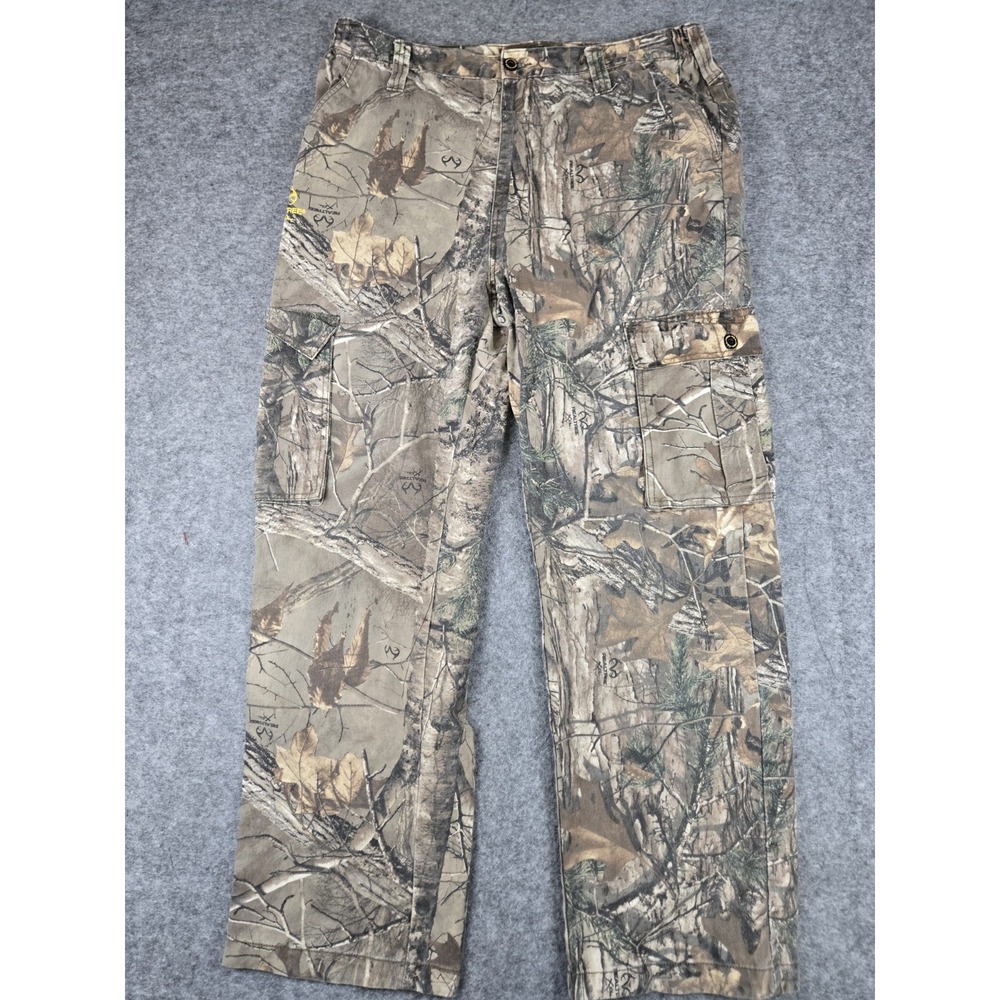 Realtree Xtra Camo Cargo Hunting Pants Men's‎ 36x31 Outdoor Deer Workwear *Read*